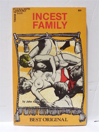 Incest Family by John Kellerman, Paperback Book 1970's Greenleaf Triumph TB1054 072825WP-79