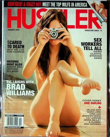 Hustler Magazine Ft. Anie Darling & Brad Williams January 2020 100725RP-