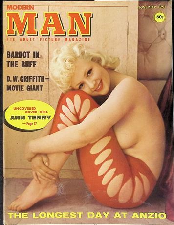 Modern Man Magazine ft. Ann Terry Nov 1963 111125AKP-32