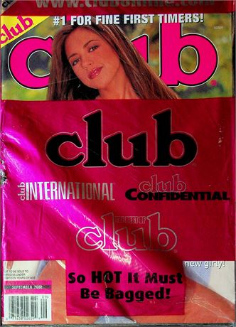 Club Magazine Ashton Moore Strap On Sealed September 2002 Sealed 060925RP