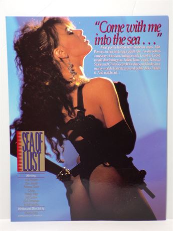 Mia Powers in Sea of Lust, Coast to Coast 1990 Video Promo Slick Ad Sheet 061925WP-55