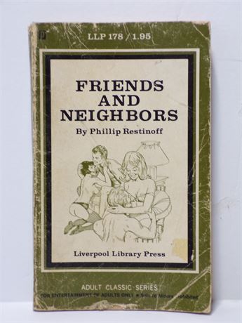 Friends and Neighbors by Phillip Restinoff, Paperback Novel 1970 Liverpool LLP-178 061225WP2-70