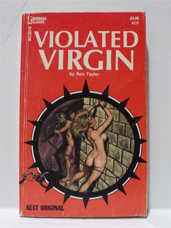 Violated Virgin by Ron Taylor, Paperback Book 1977 Greenleaf Bondage BC2014 091025WP-43