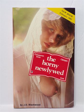 The Horny Newlywed by J D Blackwood, Paperback Book 1985 Greenleaf Companion CB4491 070925WP-74