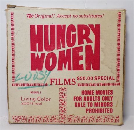 Deepthroat 1 Hungry Women Films, Regular 8mm Film Reel Vintage Original 061225WP-13