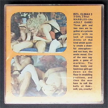 International Climax #3 Marbles 2m3f Reg 8mm Adult Film Reel Vintage 080425AVHS