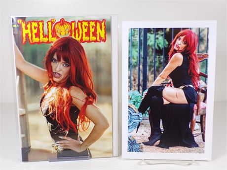 “Hell”oween #1 Joe Janowicz Adult Kickstarter Comic Variant B w/ 7x10" Lucy Model Photo 102925WP-C