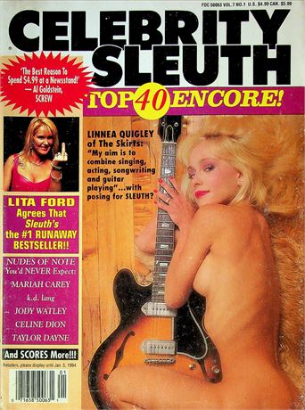 Celebrity Sleuth Magazine Top 40 Encore Ft. Linnea Quigley Vol.7 No.1 061825RP-