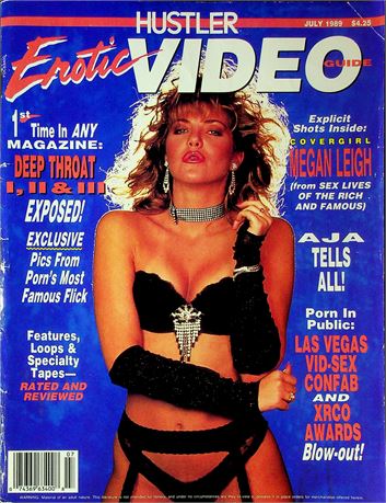 Hustler Erotic Video Guide Magazine Ft. Megan Leigh & Lynn LeMay July 1989 082125RP2-