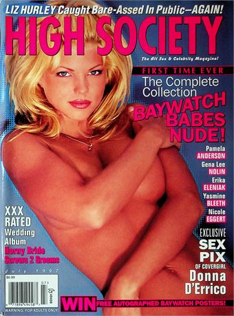 High Society Magazine Ft. Baywatch Babes Pamela Anderson & Gena Lee Nolin July 1997 082125RP-