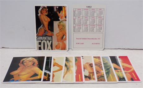 Samantha Fox 1992 Calendar Collector's Cards Rua do Soldado Desconhecido 052625WP