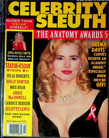 Celebrity Sleuth Magazine The Anatomy Awards 5 Ft. Geena Davis Vol.8 No.2 052825RP