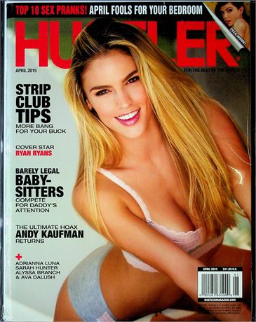 Hustler Magazine Ft. Ryan Ryans, Adrianna Luna & Sarah Hunter April 2015 100925RP2-