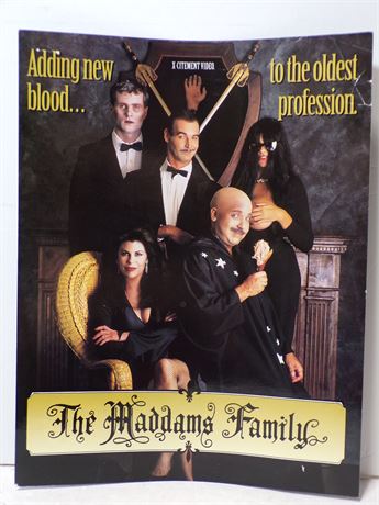 Ron Jeremy in The Maddams Family, X-Citement Video 1991 Ad Slick Sheet 051325WP-63