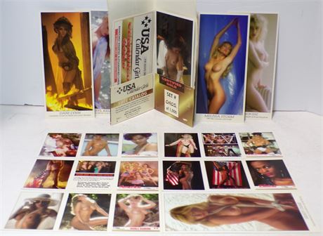 Certified Gold 12 Oversized Trading Cards #405/1000 Adult Nude Models Limited Set 052625WP-TO