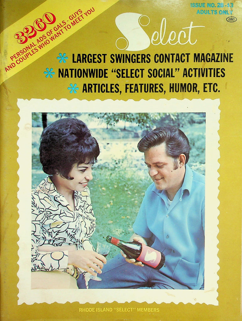 Select Swingers Contact Magazine  #28  1969  021126lmp