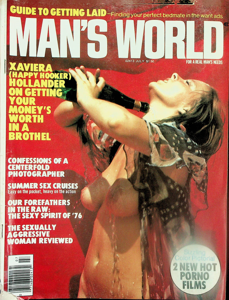 Man's World Magazine   Xaviera Hollander / Guide To Getting Laid  July  1976    110225lm-p