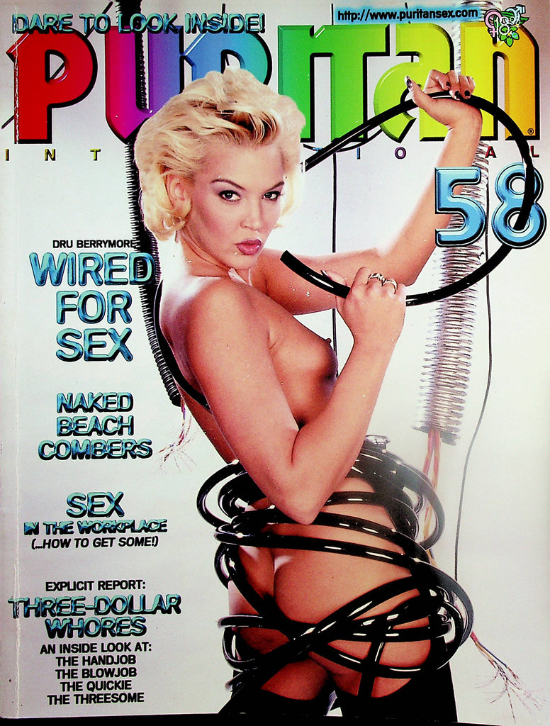 Puritan International Magazine  Covergirl Dru Berrymore Wired For Sex  #58  1998  100124lm-p