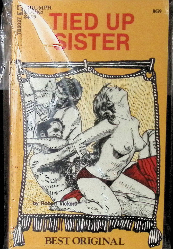 Tied Up Sister by Robert Vickers Best Original Triumph Books Greenleaf Classics 1970s Adult Novel -042224AMP