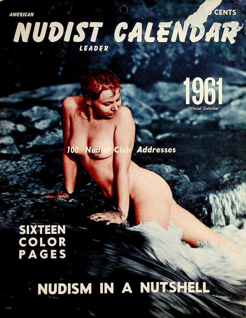 American Nudist Calendar 1961  Nudism In A Nutshell     071923lm-p