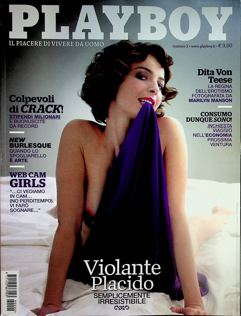 Playboy Italian International Magazine Covergirl Violante Placido / Dita  Von Teese February 2009 082723lm-p2