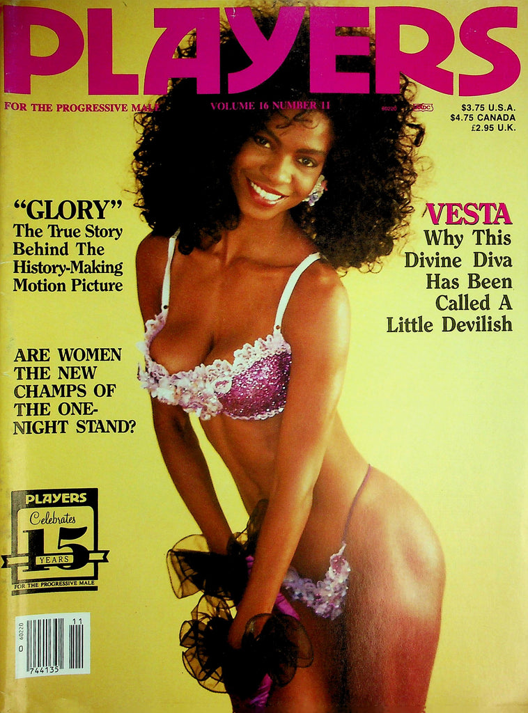 Players Magazine   Covergirl Valerie / Vesta Divine Diva  vol.16 #11  1990      061626lmp-GSC