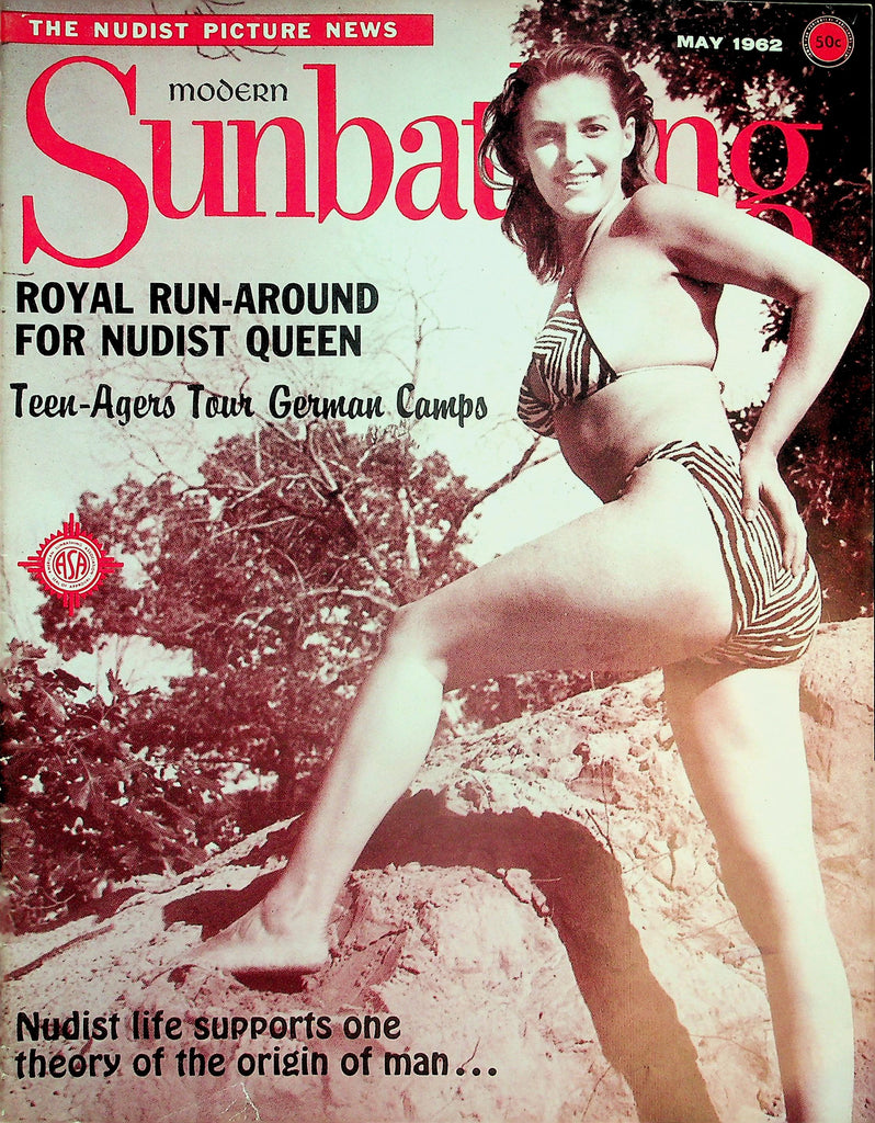 Modern Sunbathing Nudist Magazine  Royal Run-Around For Nudist Queen  May 1962    051926lmp