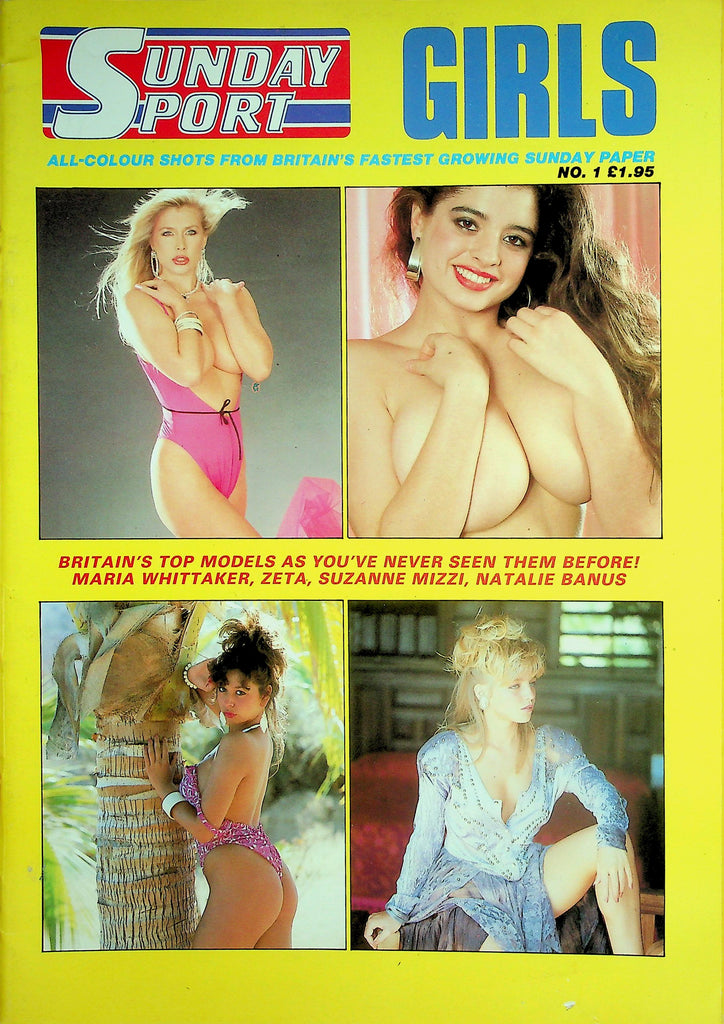 Sunday Sport Girls Magazine  Maria Whittaker, Debee Ashby, Zeta & More!  #1 1990's  040826lmp