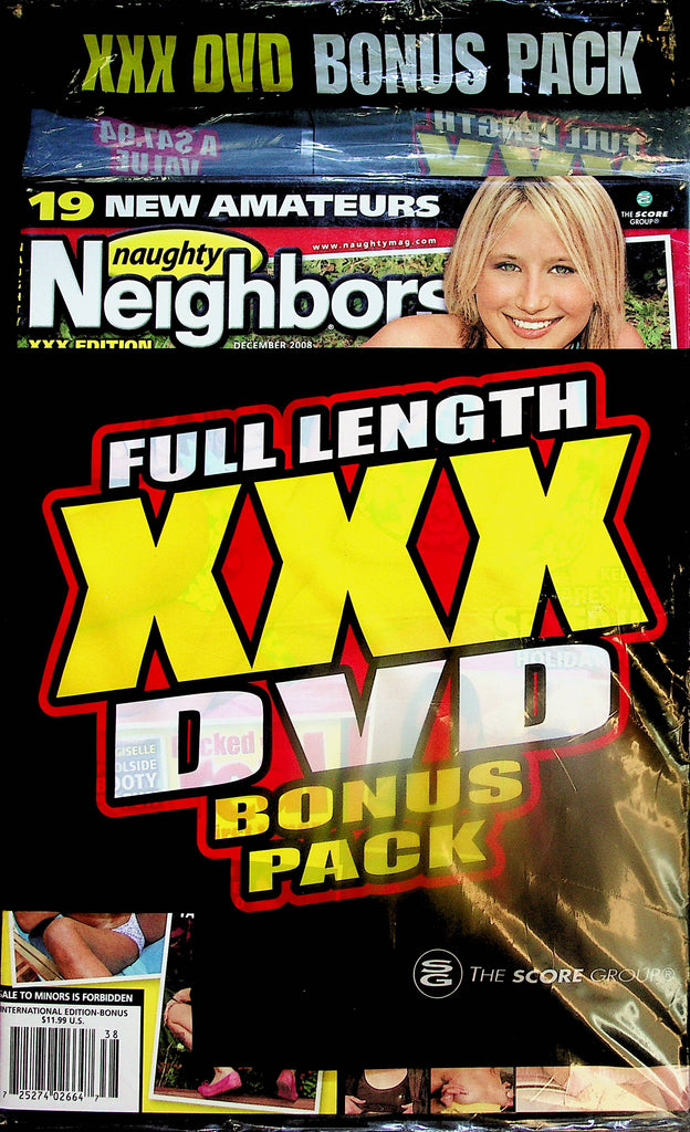 Naughty Neighbors Magazine  XXX Edition  December 2008  w/DVD new/sealed    072624lm-p2