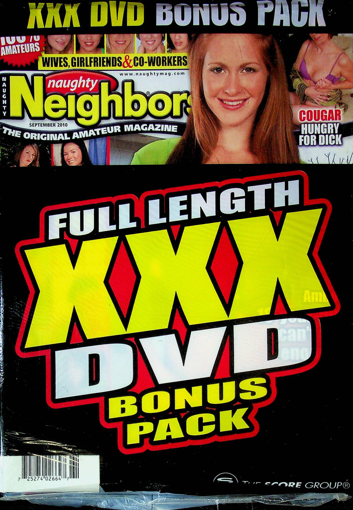 Naughty Neighbors Magazine Cougar Hungry For Dick September 2010 SEALED W/DVD 032824RP