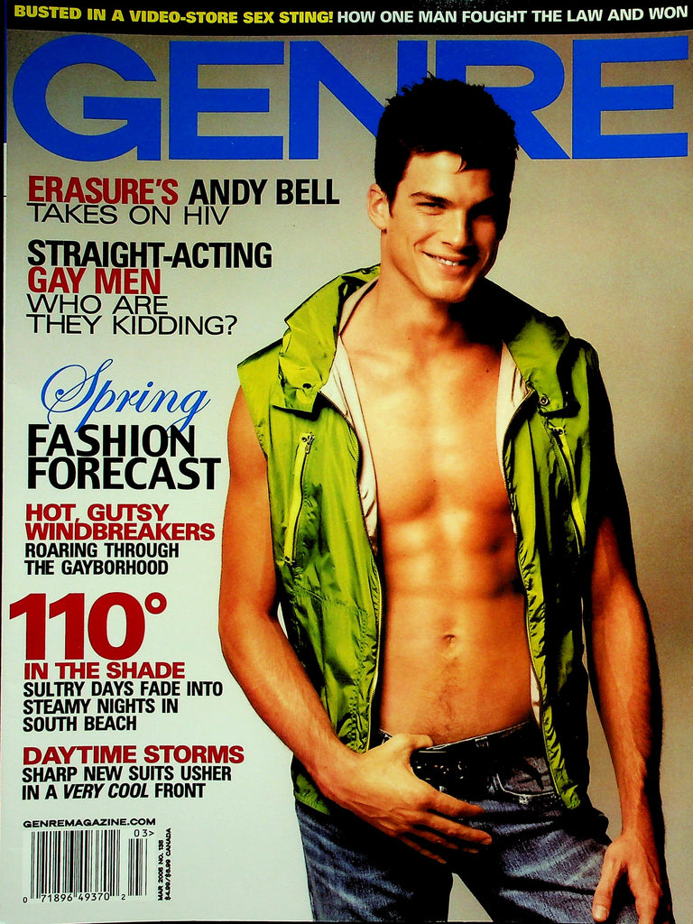 Genre Gay Interest Magazine   Spring Fashion Forecast / Erasure's Andy Bell Takes On HIV   March 2005     042326lmp