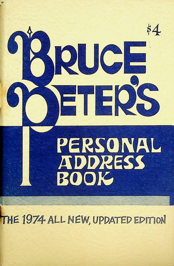 Bruce Peter's Personal Address Book  1974    050125lm-p