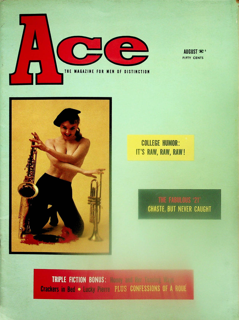 Ace Magazine  A Pretty Girl Is Like A Melody Covergirl Vangie Johns  August 1958    102825lm-p