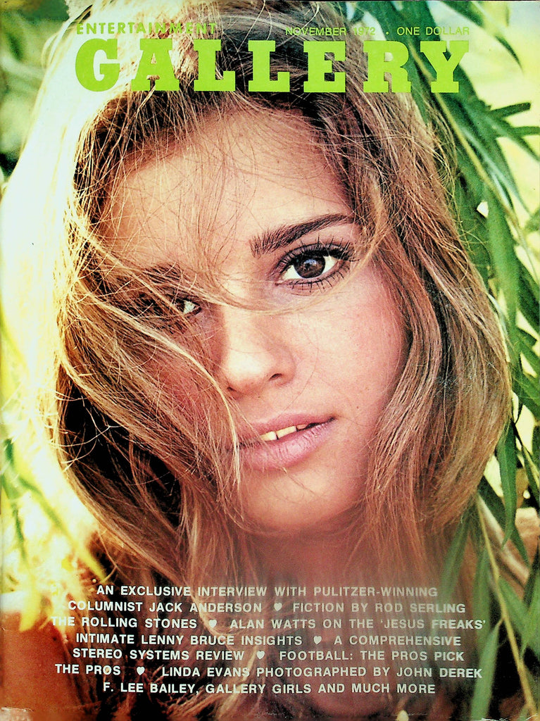 Gallery Magazine  Premiere Issue!  Linda Evans Photographed  by John Derek / The Rolling Stones   November 1972   082025lm-p