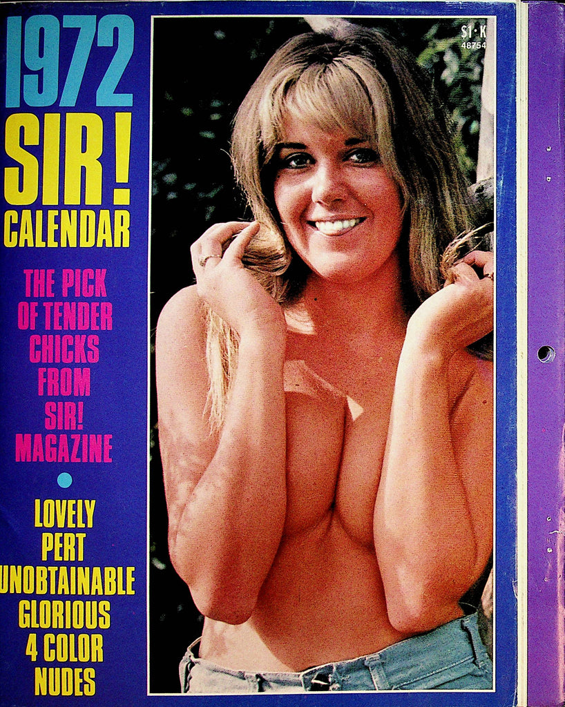 Sir! 1972 Vintage Wall Calendar     042823lm-p
