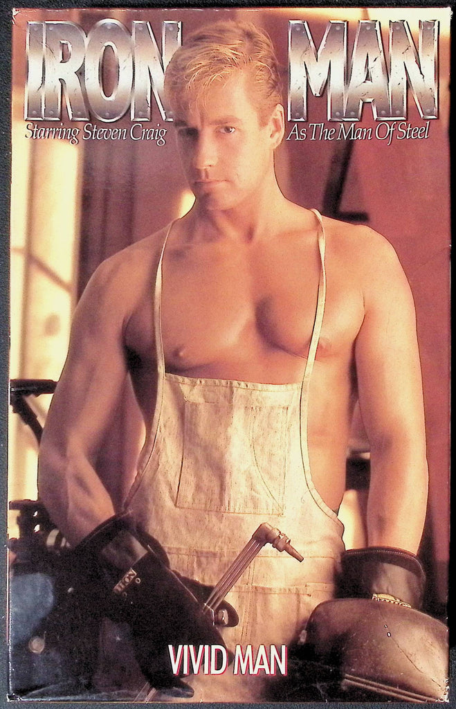 Iron Man Vivid Video Inc. Gay VHS 1990 100424JKVHS4