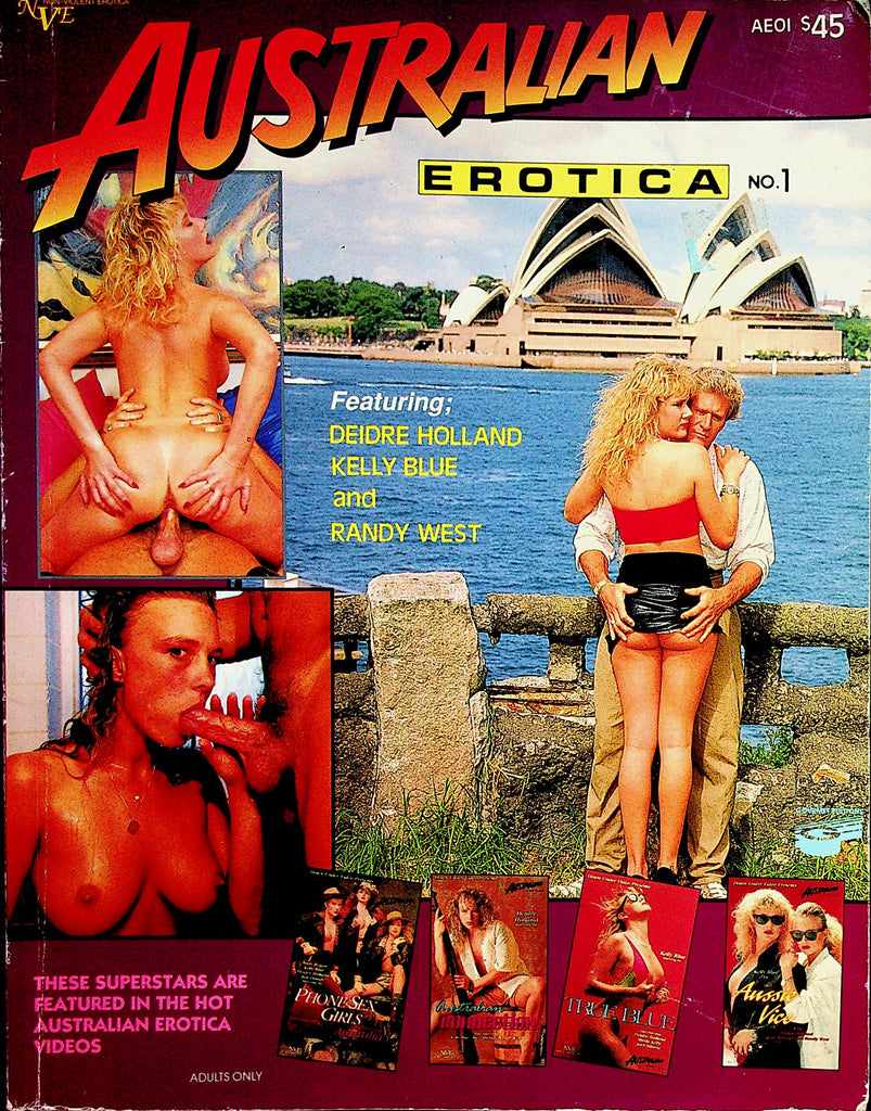 Australian Erotica Magazine  Deidre Holland , Kelly Blue and Randy West  #1 1990's    071823lm-p2