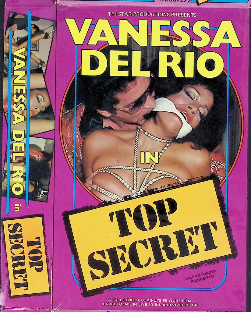 Top Secret with Vanessa Del Rio Adult VHS Tristar Productions 052626AKVHS2