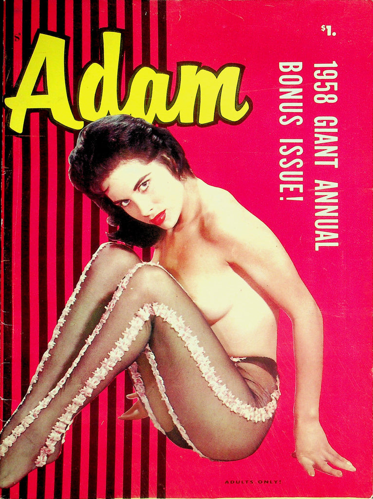 Adam Magazine  1958 Giant Annual Bonus Issue ! Covergirl Pat Conley / The Nudest Nightclub  062826lmp-GSC