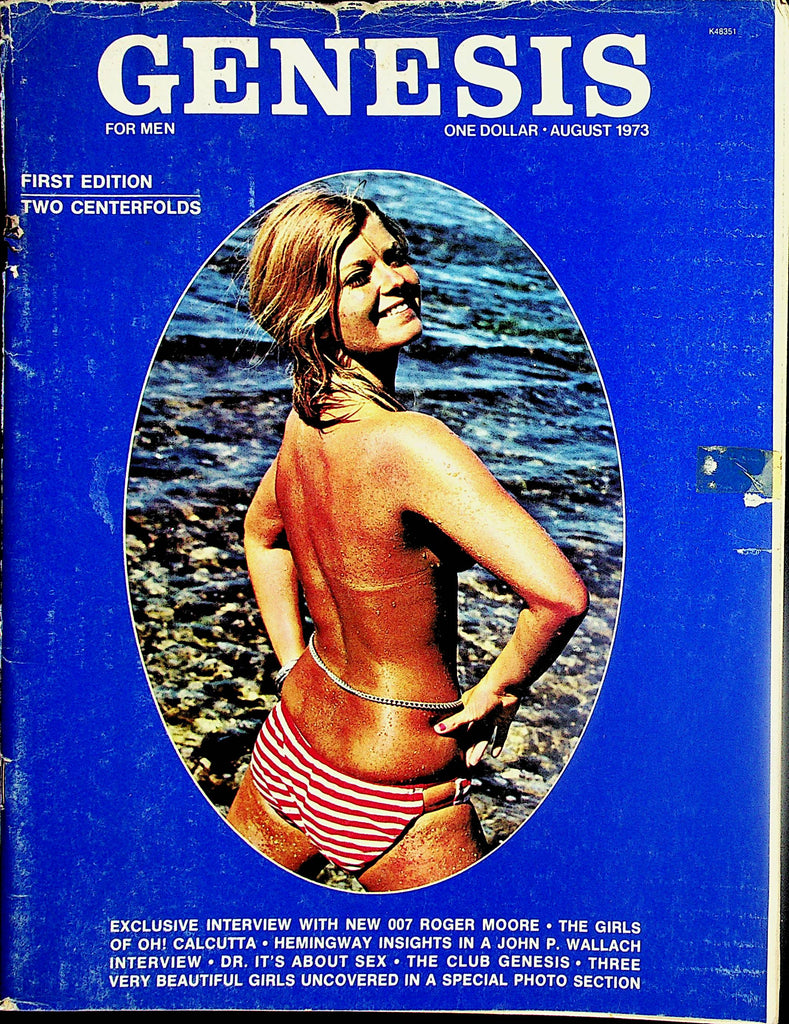 Genesis Magazine  Centerfold Jo Jo / 007 Roger Moore Interview  2 centerfolds  August 1973    032224lm-p2