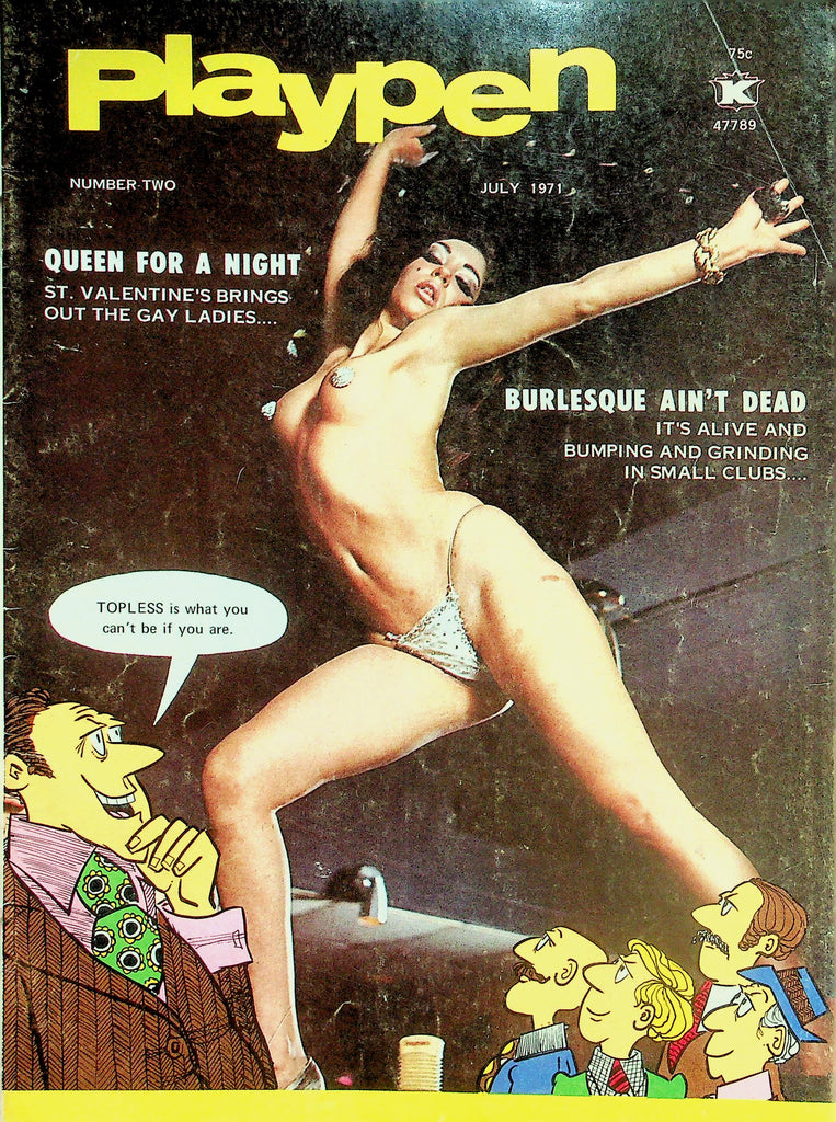 Playpen Vintage Magazine  Burlesque Ain't Dead   July 1971  050226lmp