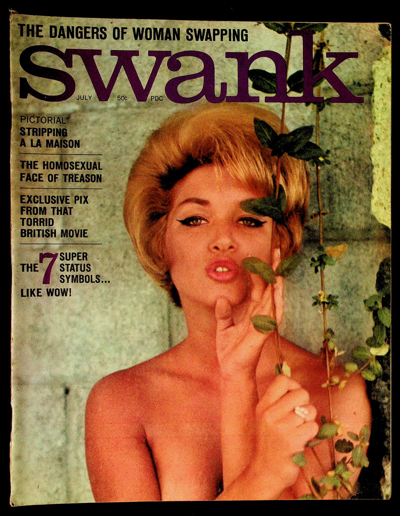 Swank v11 #3 July 1964 Jagui Foldout Stripping A La Maison Adult Magazine 081426HRP-46