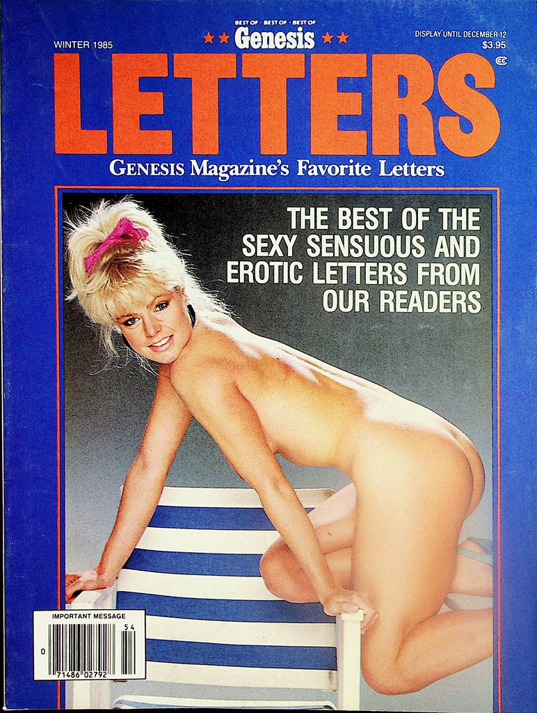 Genesis Letters Magazine  Sexy Sensuous And Erotic Letters  Winter 1985    070824lm-p