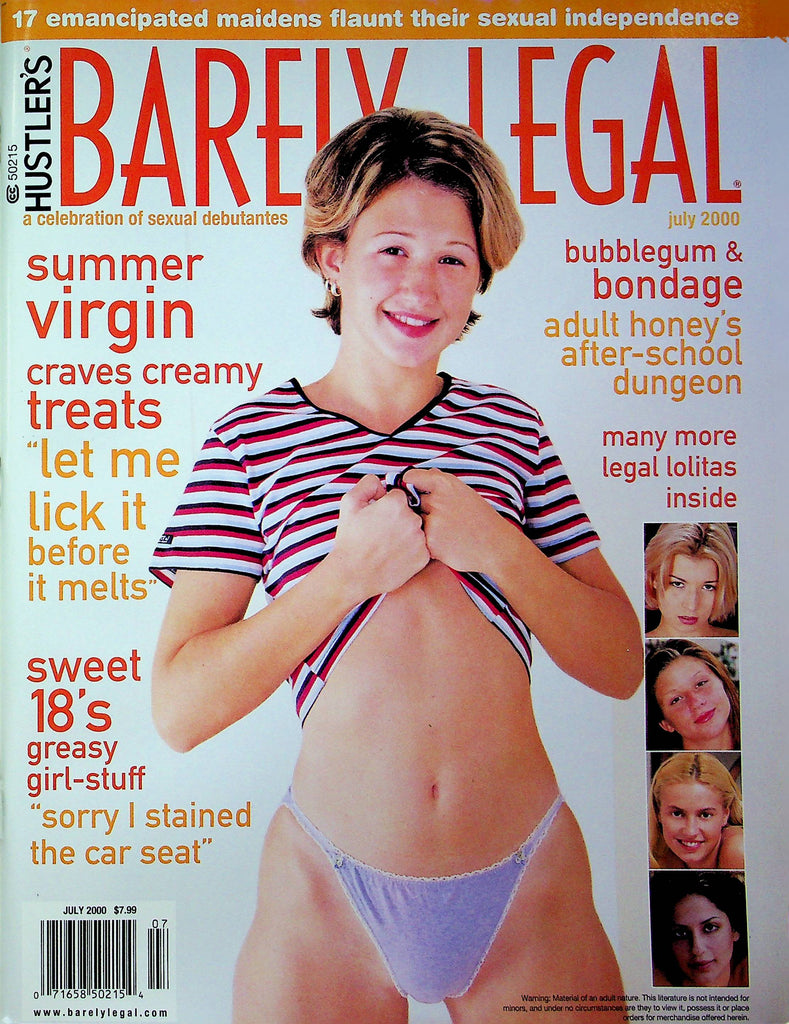 Hustler's Barely Legal Magazine Valentine Betty & Shea July 2000 052723RP