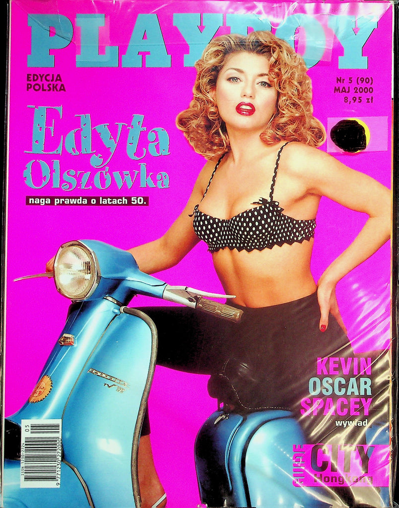 Playboy Polish International Magazine  Covergirl Edyta Olszowka / Kevin Spacey  w/CF  May 2000    022726lmp