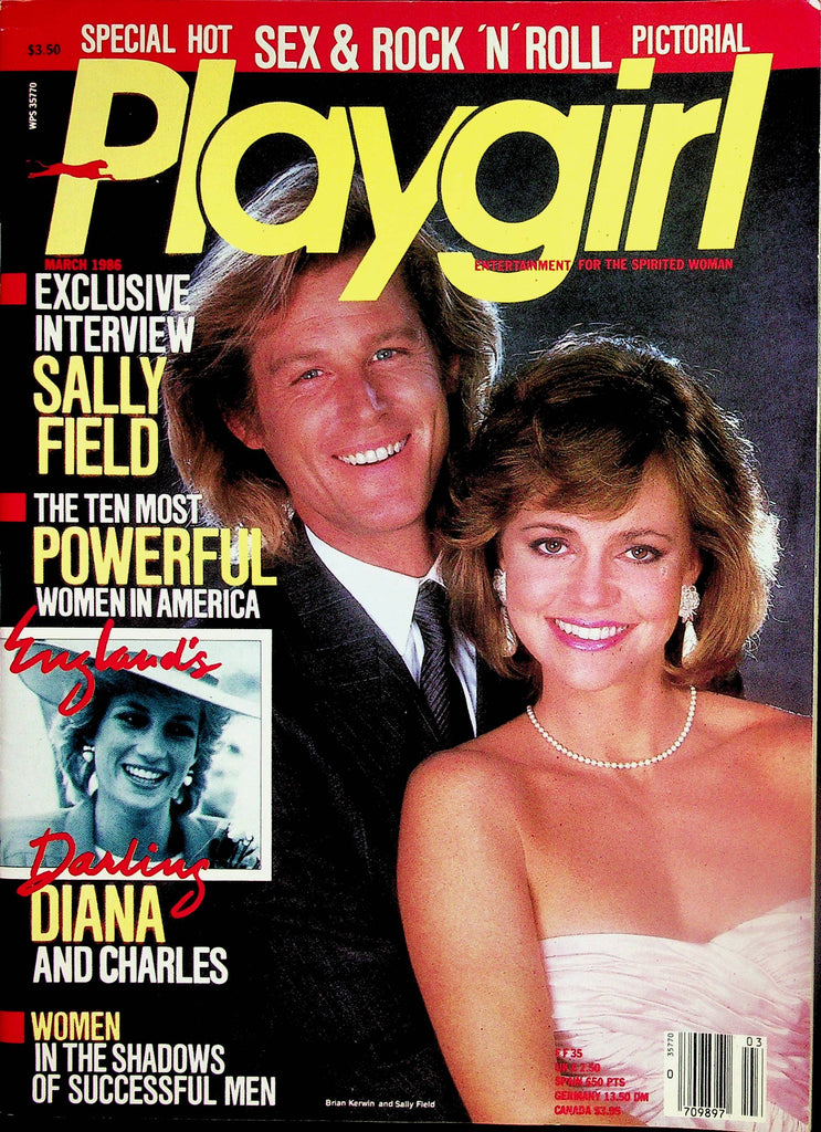 Playgirl Magazine  Cover Brian Kerwin & Sally Field / Princess Diana  March 1986  071825lm-p