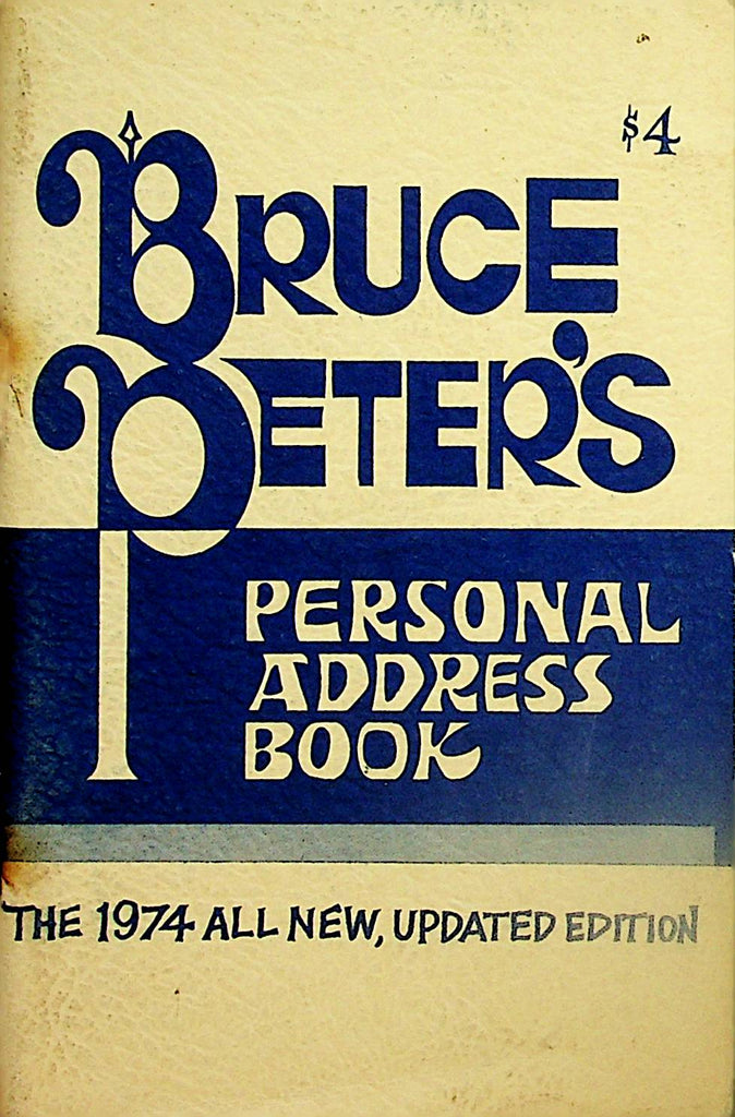 Bruce Peter's Personal Address Book The 1974 All New, Updated Edition     112224lm-p