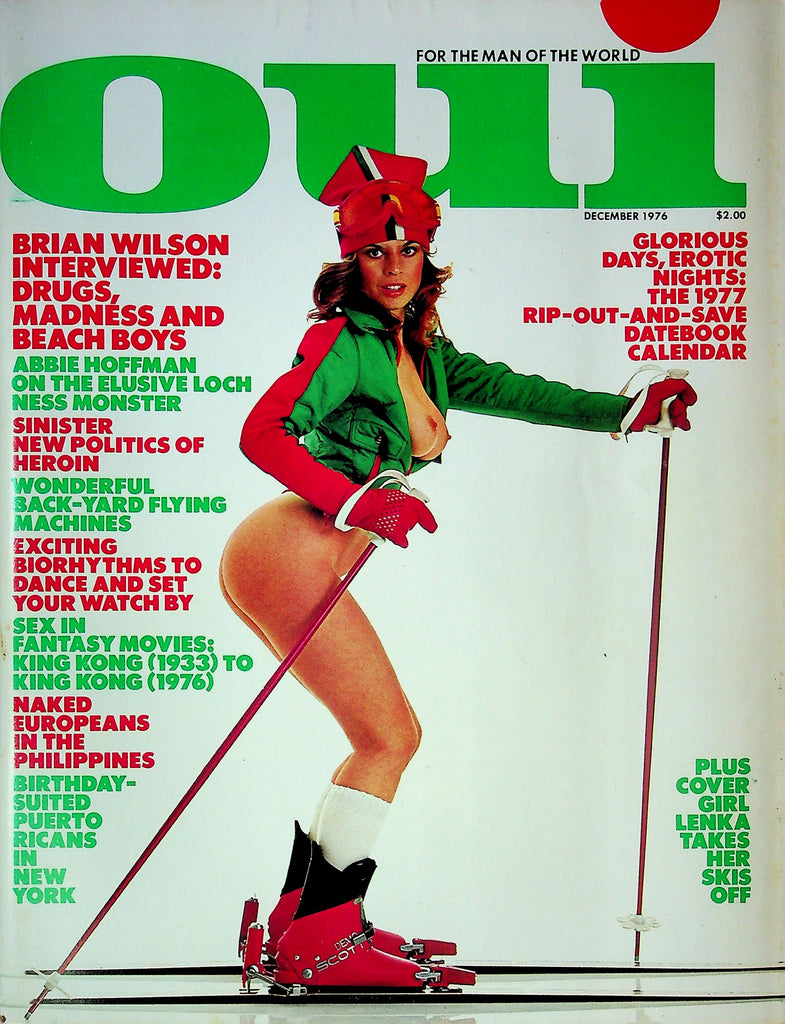 OUI Men's Magazine Ft. Lenka, Brian Wilson & Abbie Hoffman December 1976 042925RP