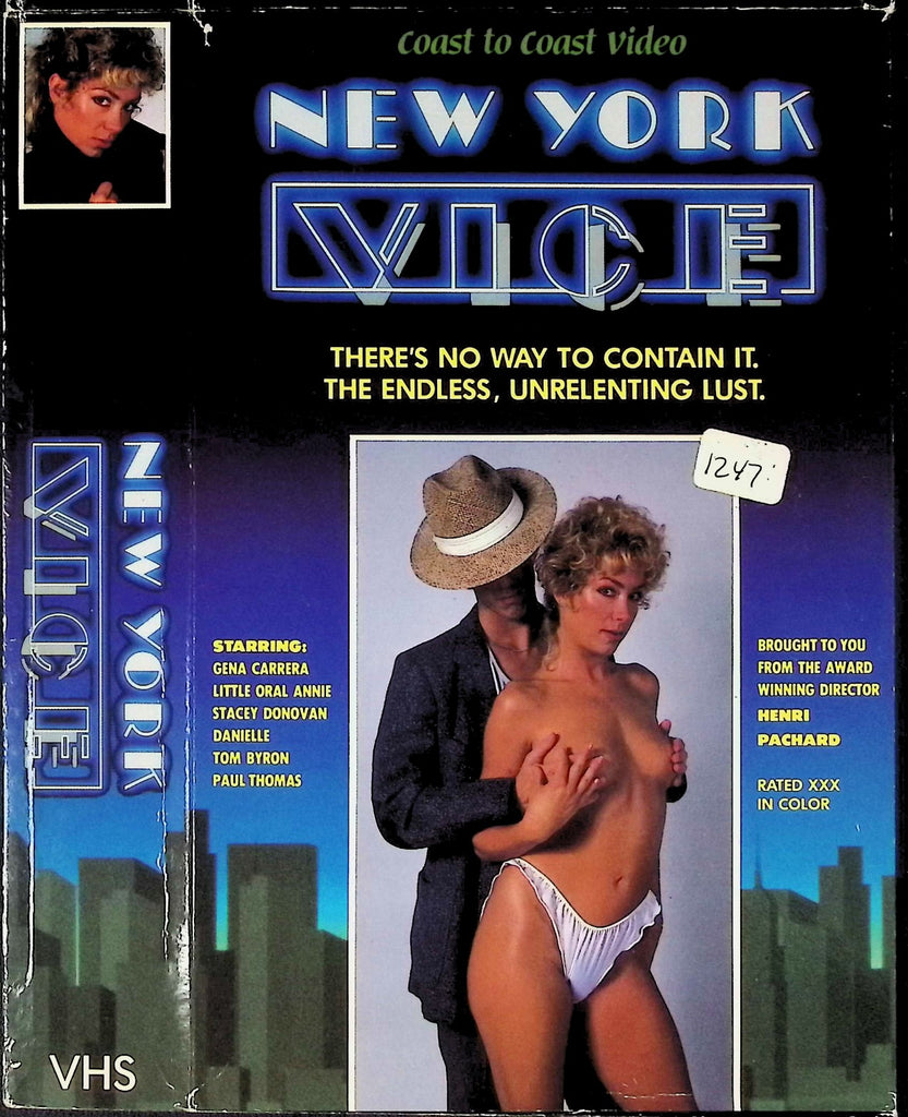 New York Vice with Gena Carrera Tom Byron Stacey Donovan Adult VHS Coast to Coast Video 032326AKVHS