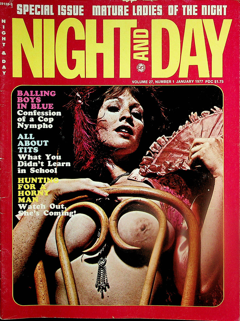 Night And Day Magazine  A Cop Nympho  / The Panty Queen  January 1977       022124lm-p